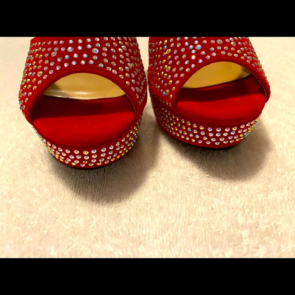 Almost Brand New Super Sexy Sparkling Heels By DELICACY - box 26 - Picture 4 of 7